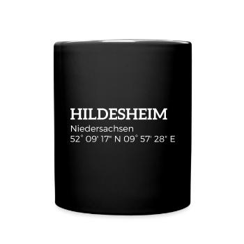 les coordonnées de Hildesheim, Basse-Saxe - Mug uni - noir - Devant