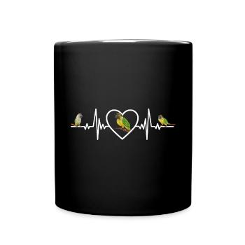 Molina Parakeet Parrot Bird Parakeet - Full Colour Mug - black - Front