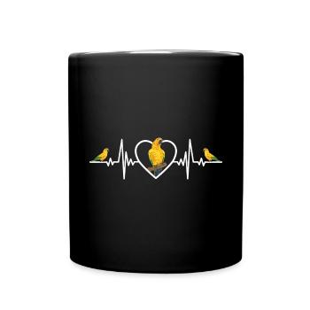 Parakeet Parrot Parakeet Bird - Full Colour Mug - black - Front