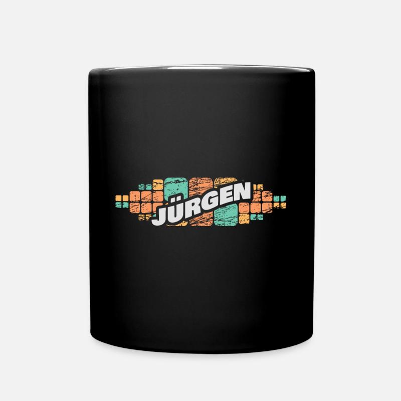 Jürgen als Jürgen - Tasse einfarbig - Schwarz