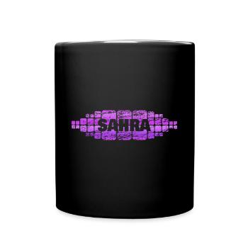 Sahra als Mutti - Tasse einfarbig - Schwarz - Vorne