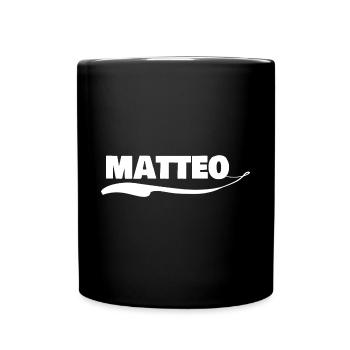 Vorname matteo - Tasse einfarbig - Schwarz - Vorne