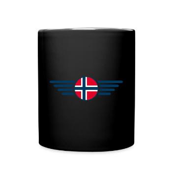 I Love Norway, Elegance Style Design T-Shirt - Full Colour Mug - black - Front