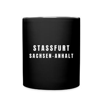 Staßfurt Sachsen-Anhalt - Tasse einfarbig - Schwarz - Vorne
