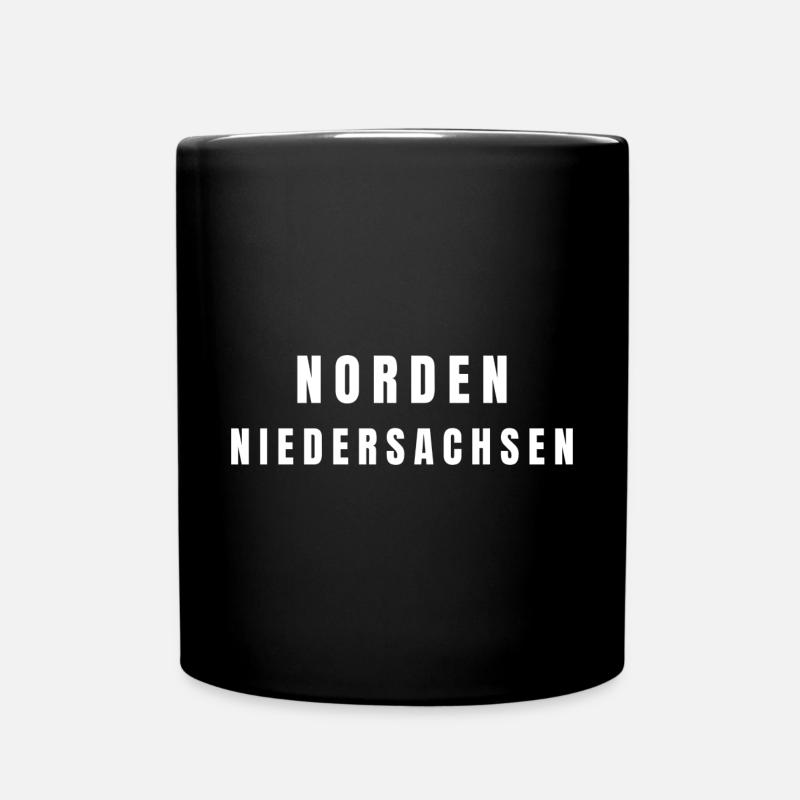 Norden Niedersachsen - Tasse einfarbig - Schwarz