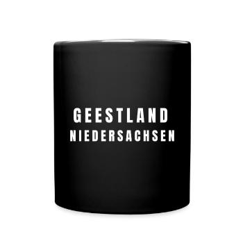 Geestland⁠ Niedersachsen - Tasse einfarbig - Schwarz - Vorne