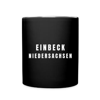 Einbeck Niedersachsen - Tasse einfarbig - Schwarz - Vorne