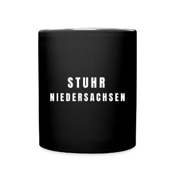 Stuhr⁠ Niedersachsen - Tasse einfarbig - Schwarz - Vorne