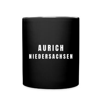 Aurich, Lower Saxony - Full Colour Mug - black - Front