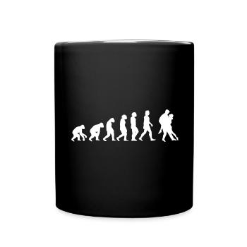 Dancing Tango Evolution of People Sport - Full Colour Mug - black - Front