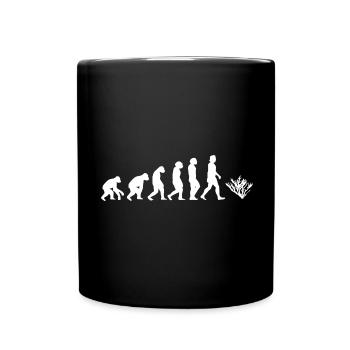 Coral marine animal evolution of humans animals - Full Colour Mug - black - Front