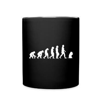 Marmot Evolution of Humans Animals - Full Colour Mug - black - Front