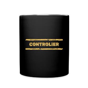 Beruf Controller - Tasse einfarbig - Schwarz - Vorne