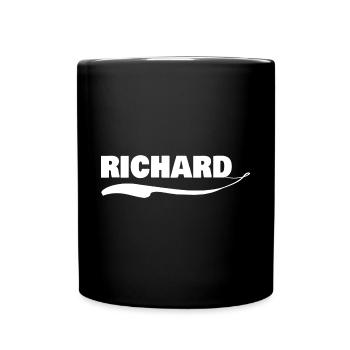 Vorname richard - Tasse einfarbig - Schwarz - Vorne