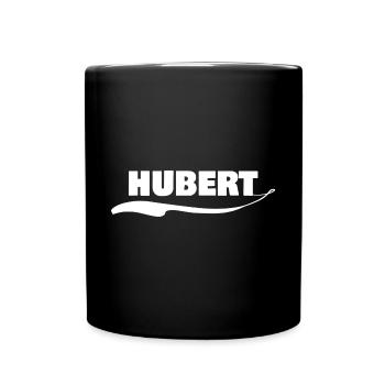 First name hubert - Full Colour Mug - black - Front