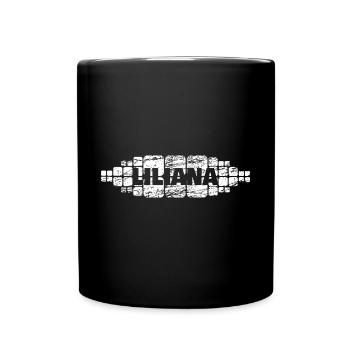 Liliana als Mutti - Tasse einfarbig - Schwarz - Vorne