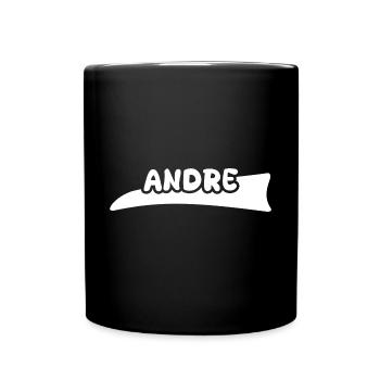 First name Andre - Full Colour Mug - black - Front