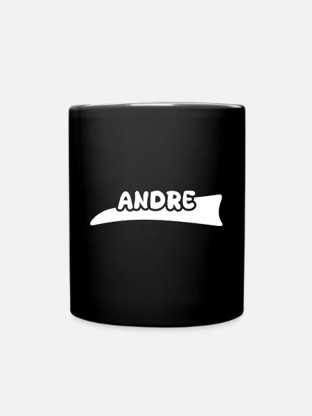 Vorname Andre - Tasse einfarbig - Schwarz