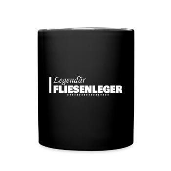 Le métier de carreleur - Mug uni - noir - Devant