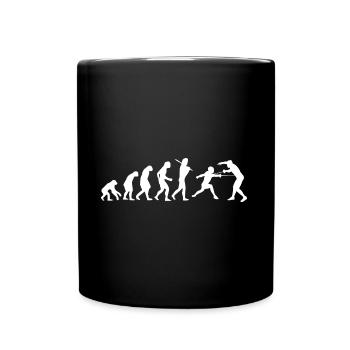 Fechten Fechter Degen Sport Geschenk Schwertkampf - Tasse einfarbig - Schwarz - Vorne