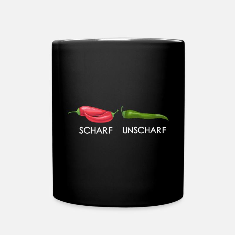 Scharf Unscharf Fotografen Designer Geschenk - Tasse einfarbig - Schwarz