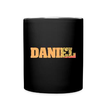 Daniel Geschenkidee - Tasse einfarbig - Schwarz - Vorne