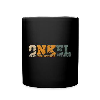 Onkel Pate Mythos Legende - Tasse einfarbig - Schwarz - Vorne