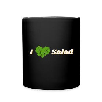 J’adore la salade - Mug uni - noir - Devant