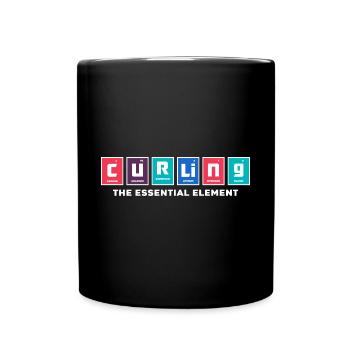 Curling Player Curler Curling The Essential - Full Colour Mug - black - Front