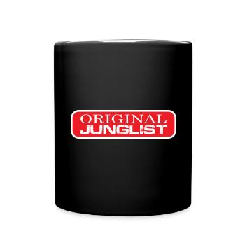 Original Junglist Drum and Bass DnB 90s Red Remix - Full Colour Mug - black - Front