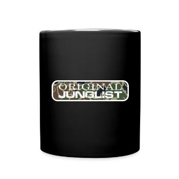 Original Junglist Drum and Bass DnB 90s Camo Remix - Full Colour Mug - black - Front