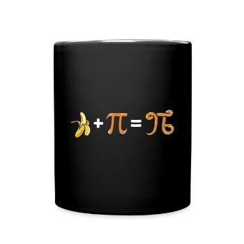 Banana Ball Python Herpetologist Pi Mathematics - Full Colour Mug - black - Front