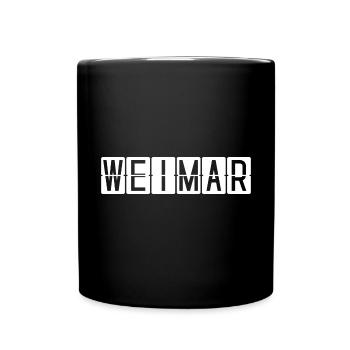 Weimar Airport Sign - Full Colour Mug - black - Front