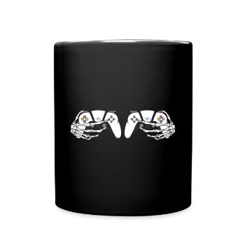 Halloween Skeleton Gaming - Full Colour Mug - black - Front