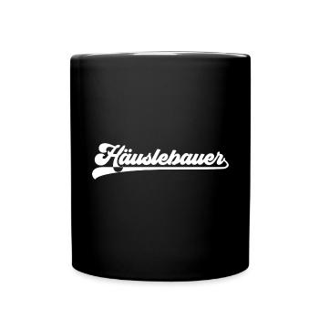 Bauherr Hausbau Richtfest Häuslebauer - Tasse einfarbig - Schwarz - Vorne