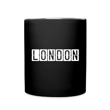 Panneau de l’aéroport de Londres - Mug uni - noir - Devant