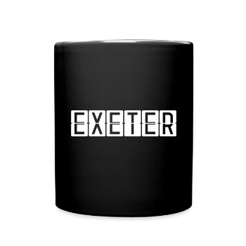 Panneau de l’aéroport d’Exeter - Mug uni - noir - Devant