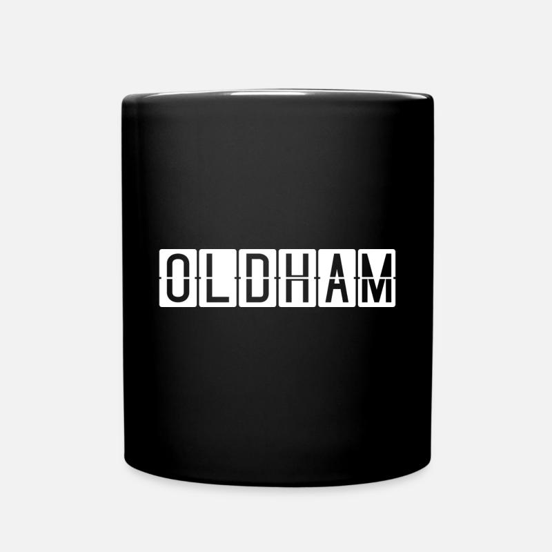 Oldham Flughafentafel - Tasse einfarbig - Schwarz