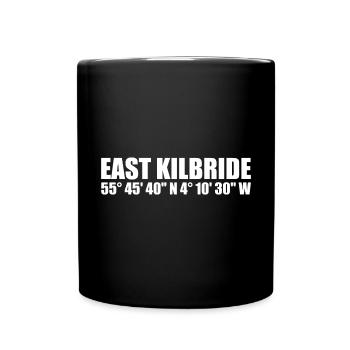 Coordonnées d’East Kilbride - Mug uni - noir - Devant