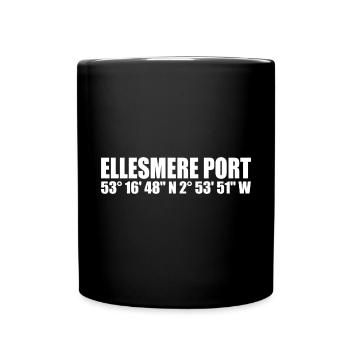 Coordonnées du port d’Ellesmere - Mug uni - noir - Devant