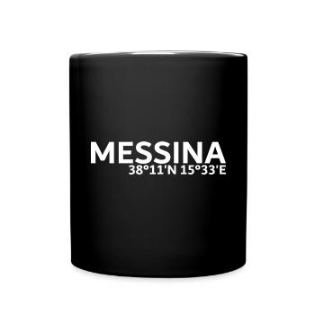 Messina coordinates - Full Colour Mug - black - Front