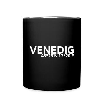 Coordonnées de Venise - Mug uni - noir - Devant