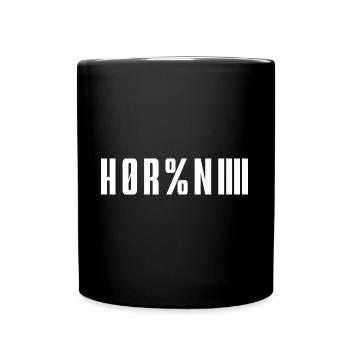 HOR%NIIIIII Lustiges Outfit - Tasse einfarbig - Schwarz - Vorne