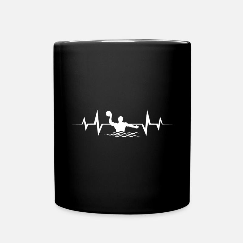 Water Polo Wasserball - Tasse einfarbig - Schwarz