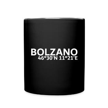 Coordonnées de Bolzano - Mug uni - noir - Devant