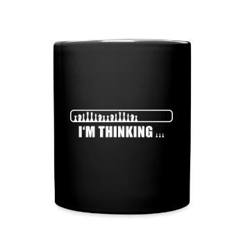 Chess - I'm thinking - Full Colour Mug - black - Front