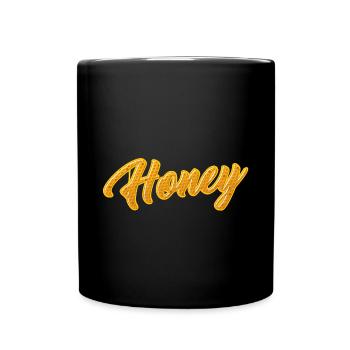 Honey Abeille Apiculteur Graffiti Lettrage - Mug uni - noir - Devant