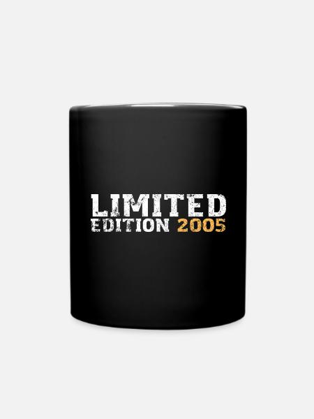 Limited Edition 2005 18. Geburtstag Geschenk - Tasse einfarbig - Schwarz