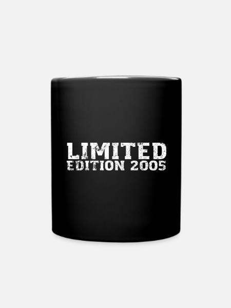 Limited Edition 2005 18. Geburtstag Geschenk - Tasse einfarbig - Schwarz