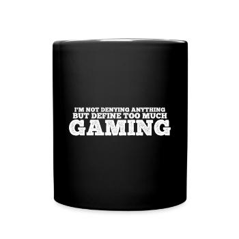 Mais définir trop de jeu 12 - Mug uni - noir - Devant